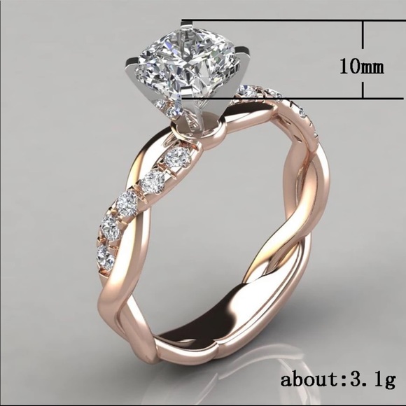 New Women’s Rose Gold Diamond Ring - Picture 5 of 6